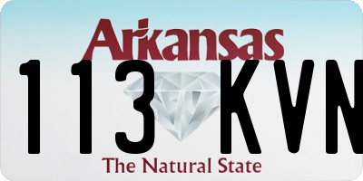 AR license plate 113KVN