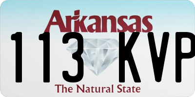 AR license plate 113KVP