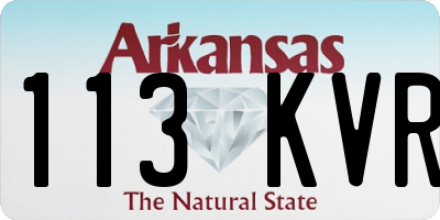AR license plate 113KVR