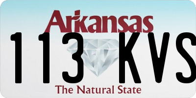 AR license plate 113KVS