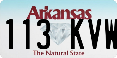 AR license plate 113KVW