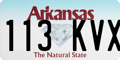 AR license plate 113KVX