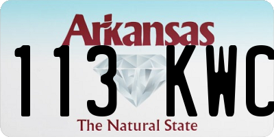 AR license plate 113KWC