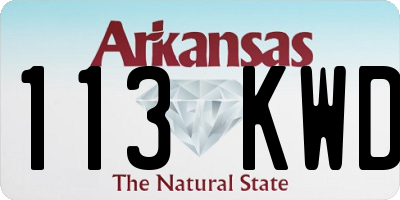 AR license plate 113KWD