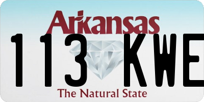 AR license plate 113KWE