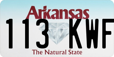 AR license plate 113KWF