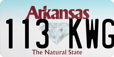 AR license plate 113KWG