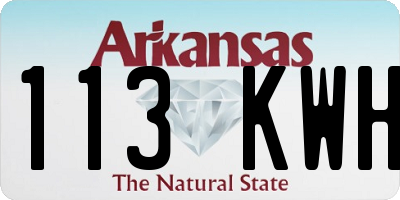 AR license plate 113KWH