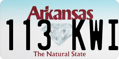 AR license plate 113KWI
