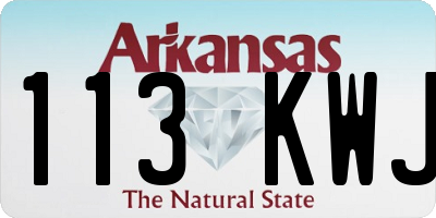 AR license plate 113KWJ