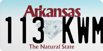 AR license plate 113KWM
