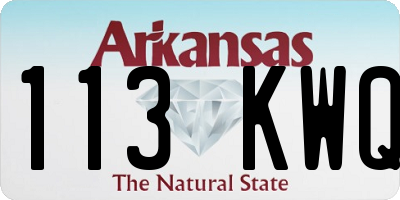 AR license plate 113KWQ