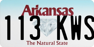AR license plate 113KWS