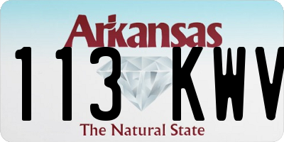 AR license plate 113KWV