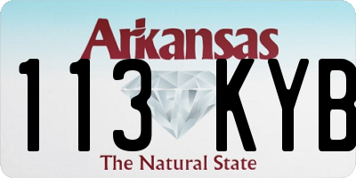 AR license plate 113KYB