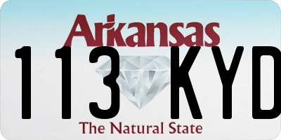 AR license plate 113KYD