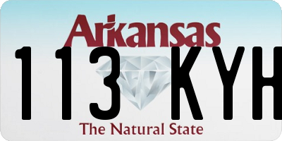 AR license plate 113KYH