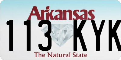 AR license plate 113KYK