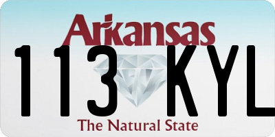 AR license plate 113KYL