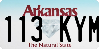 AR license plate 113KYM