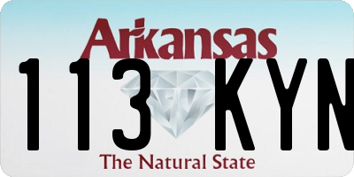 AR license plate 113KYN