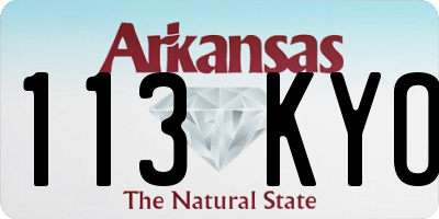 AR license plate 113KYO