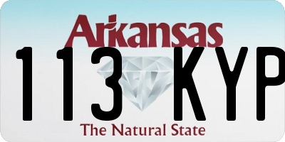 AR license plate 113KYP