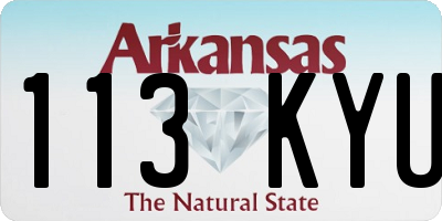 AR license plate 113KYU
