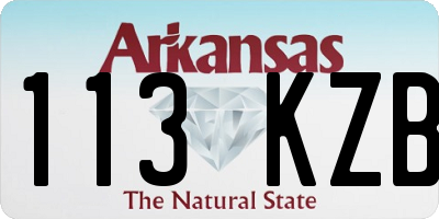 AR license plate 113KZB