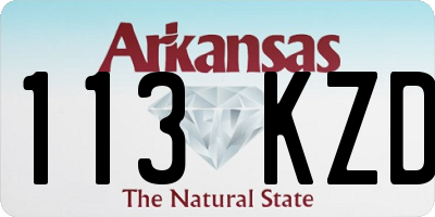 AR license plate 113KZD