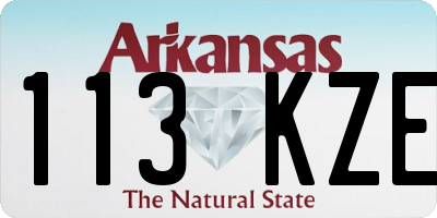AR license plate 113KZE