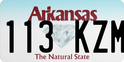 AR license plate 113KZM