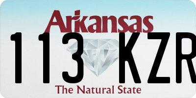 AR license plate 113KZR