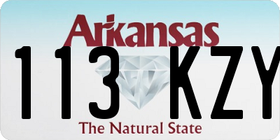 AR license plate 113KZY