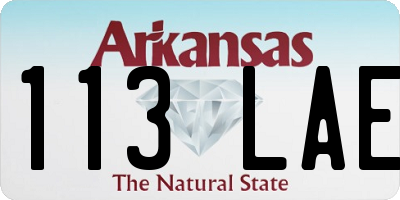 AR license plate 113LAE