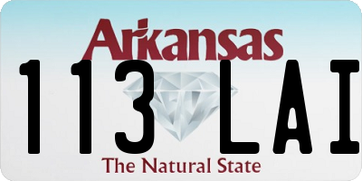 AR license plate 113LAI