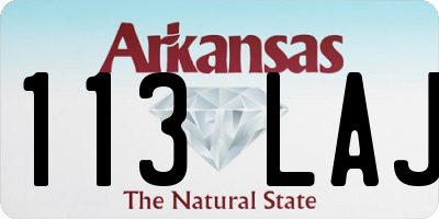 AR license plate 113LAJ