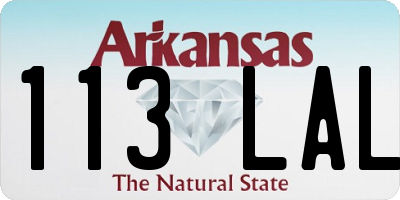 AR license plate 113LAL