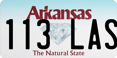 AR license plate 113LAS