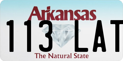 AR license plate 113LAT