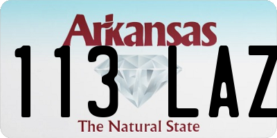 AR license plate 113LAZ