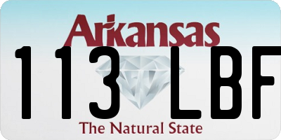 AR license plate 113LBF