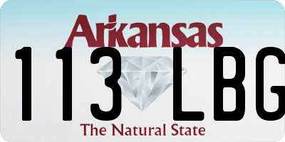 AR license plate 113LBG