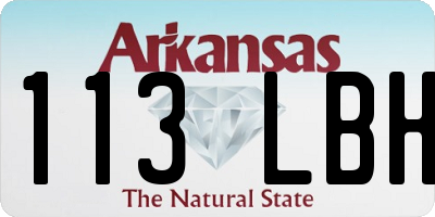 AR license plate 113LBH