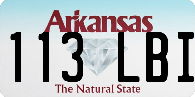 AR license plate 113LBI
