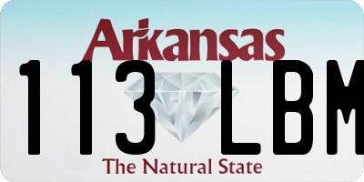 AR license plate 113LBM