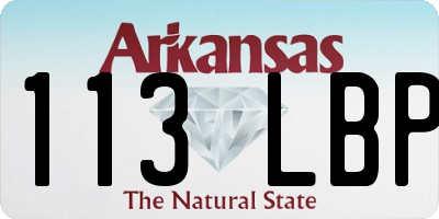 AR license plate 113LBP