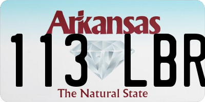 AR license plate 113LBR