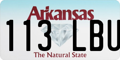 AR license plate 113LBU