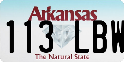 AR license plate 113LBW